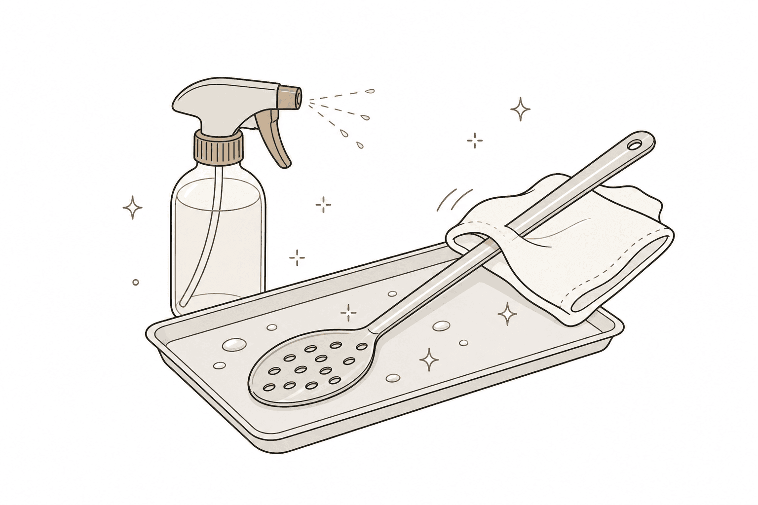 Illustration of Alcohol Sanitization