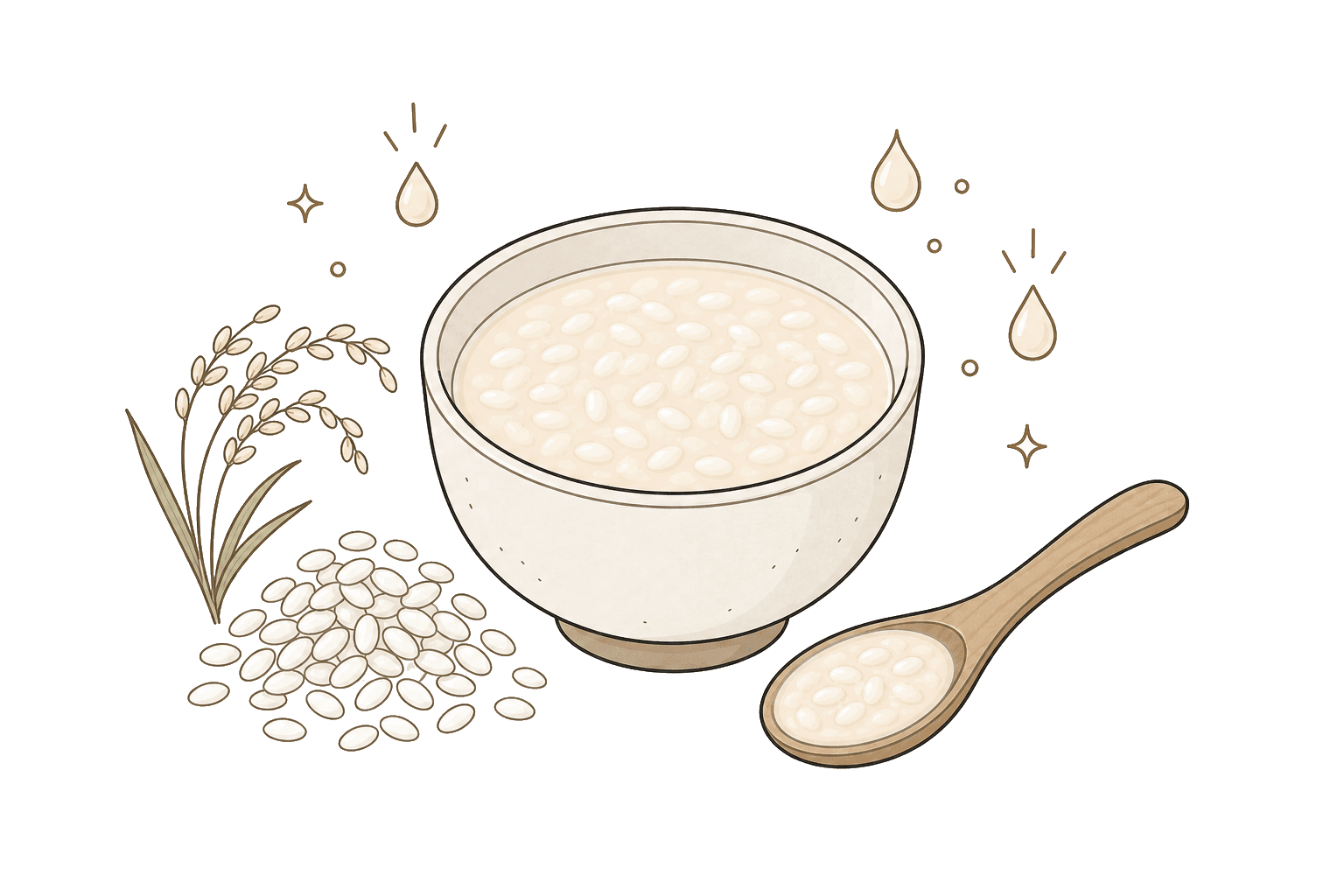 Illustration of Amazake