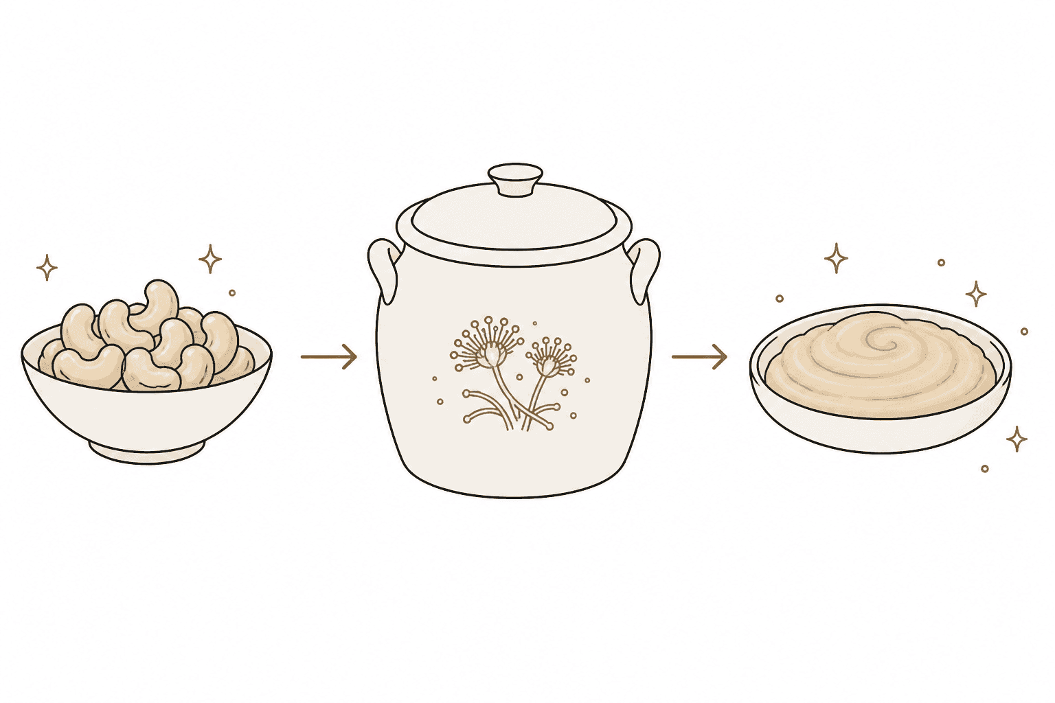 Illustration of Cashew Nut Miso
