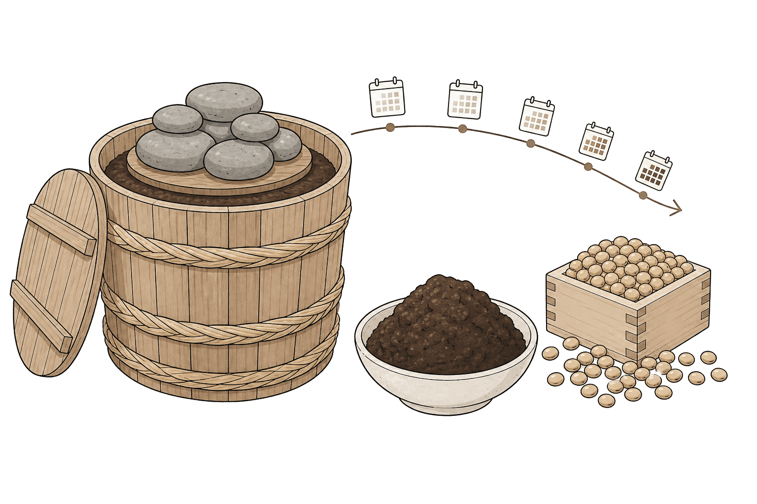 Illustration of Hatcho Miso
