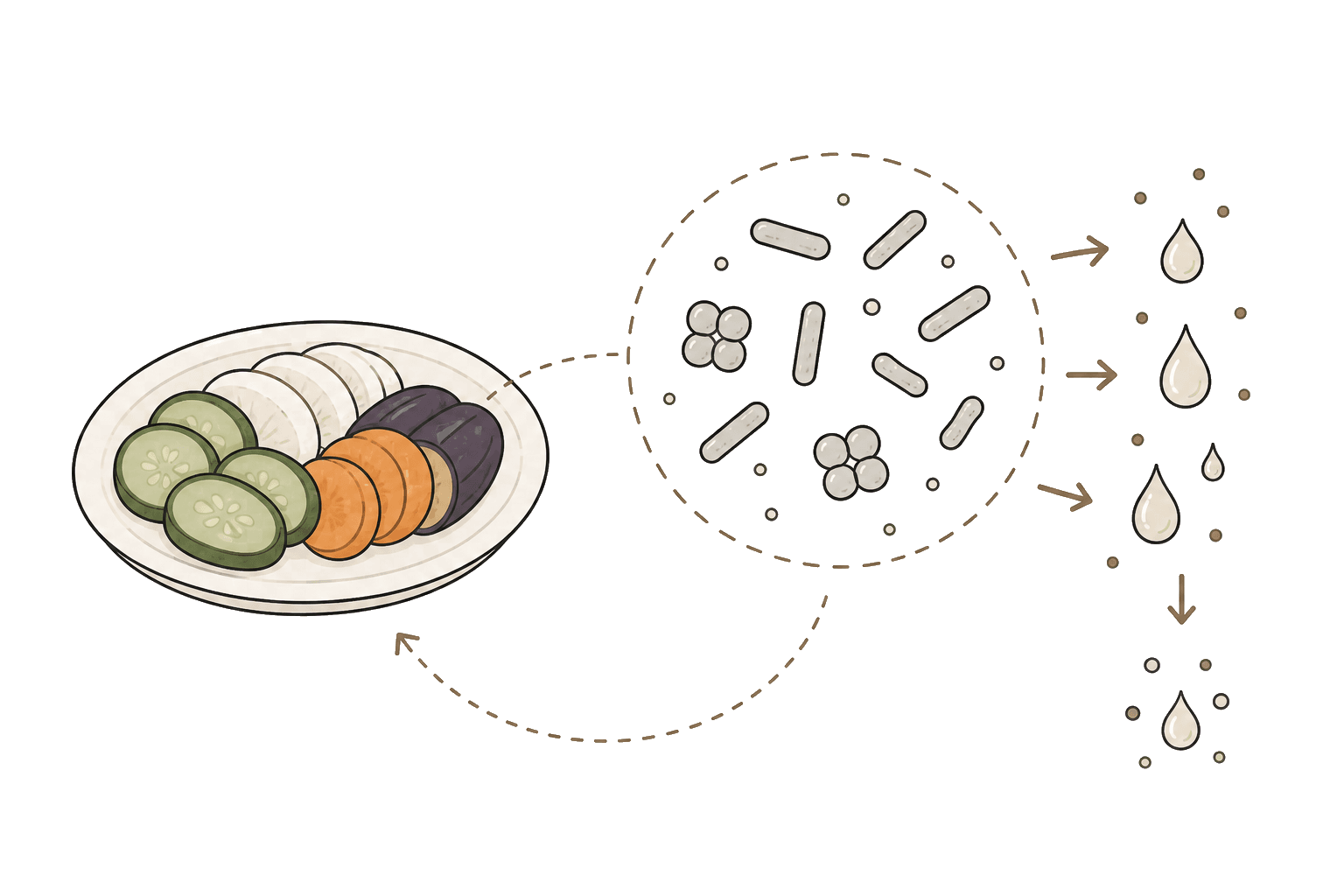 Illustration of Lactic acid bacteria (LAB)