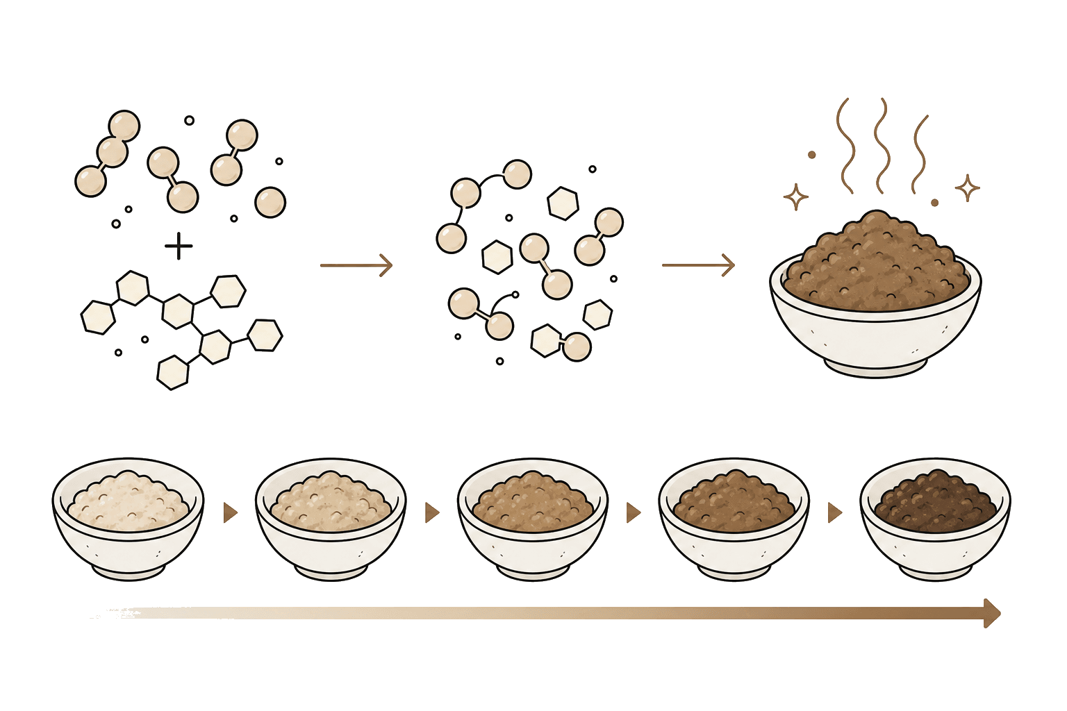 Illustration of Maillard reaction