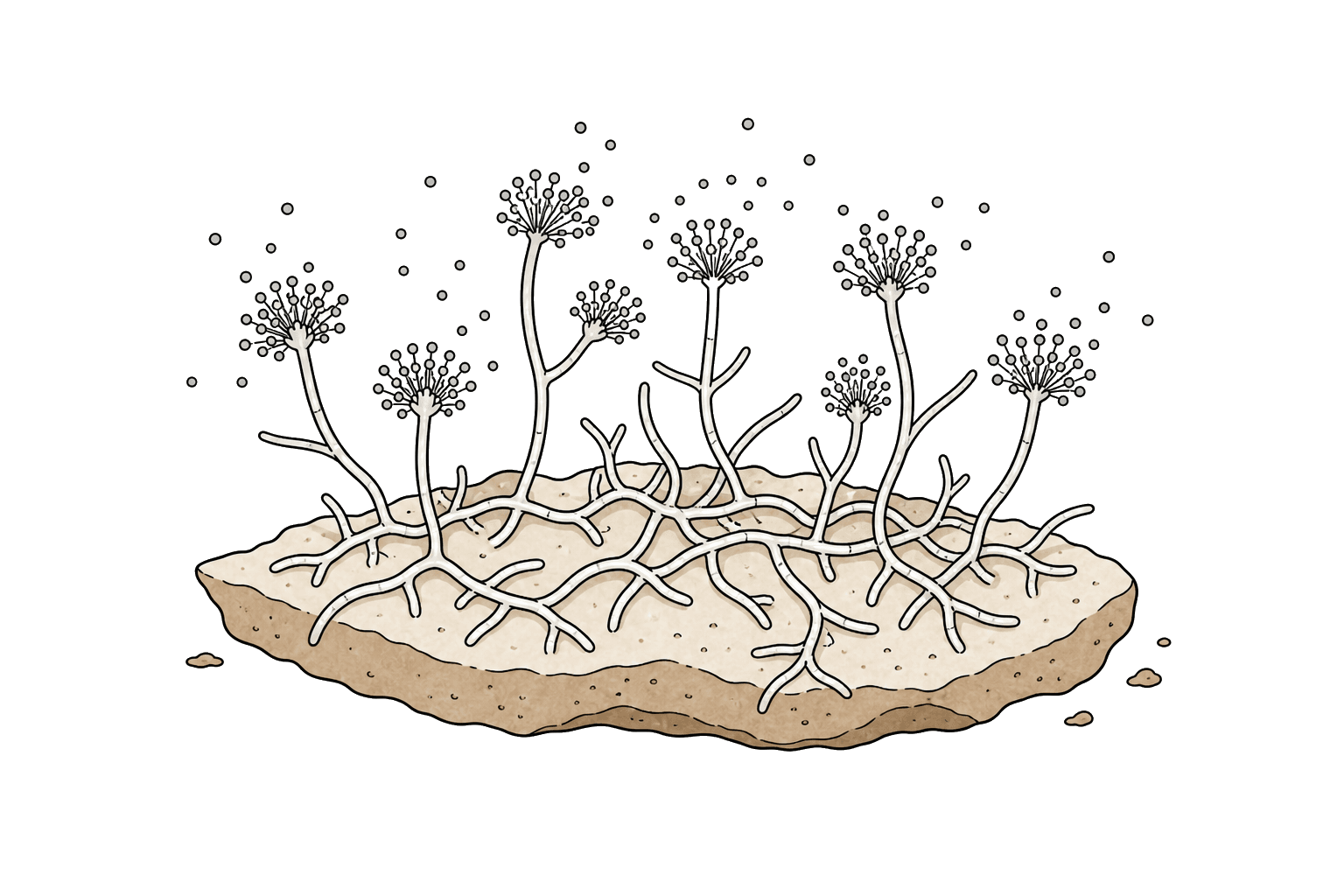 Illustration of Mold (Filamentous fungi)