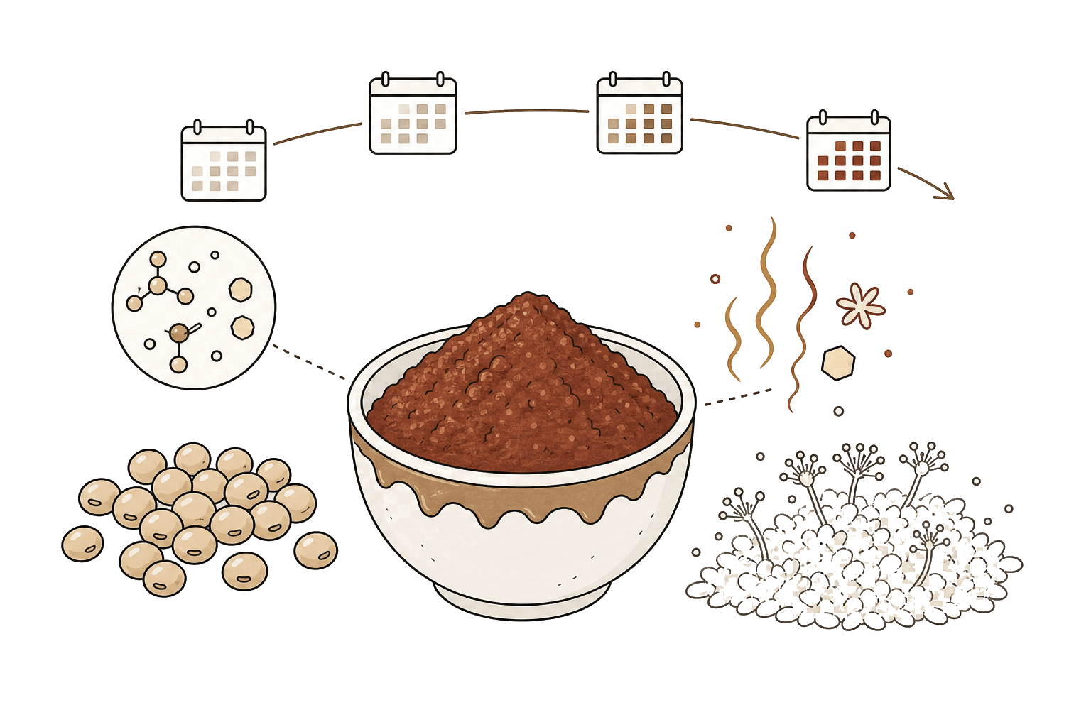 Illustration of Red Miso (Aka-miso)