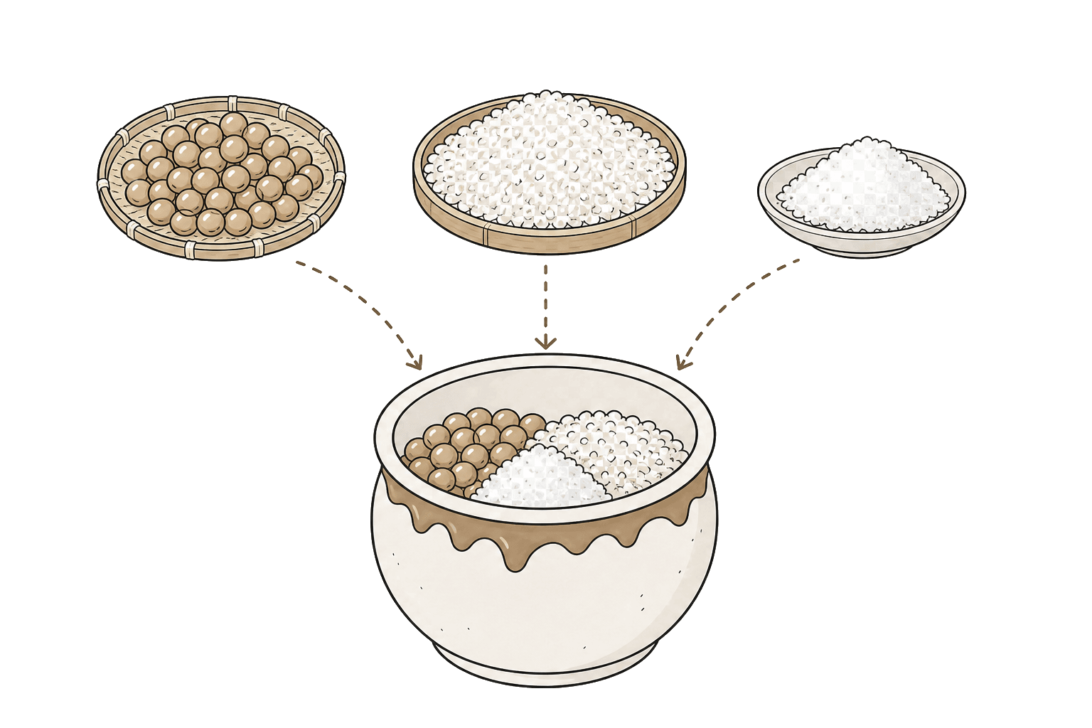 Illustration of Shikomi (Preparation)