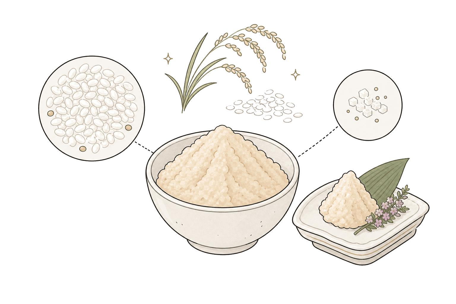 Illustration of White Miso (Shiro-miso)