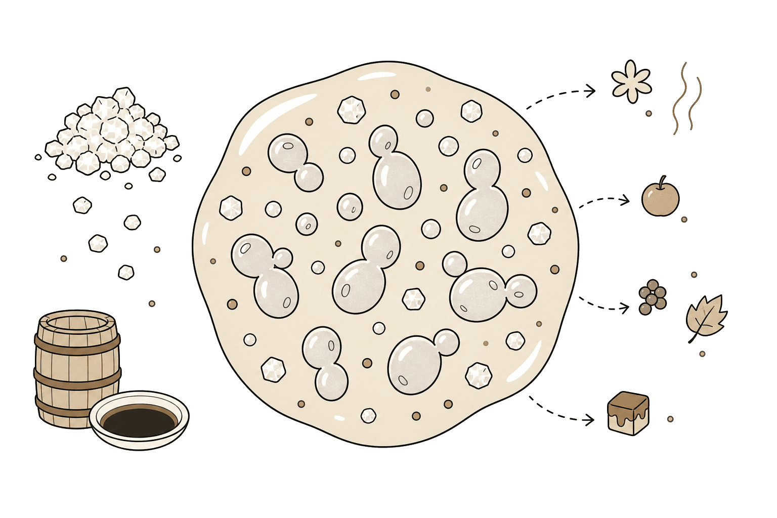 Illustration of Zygosaccharomyces rouxii